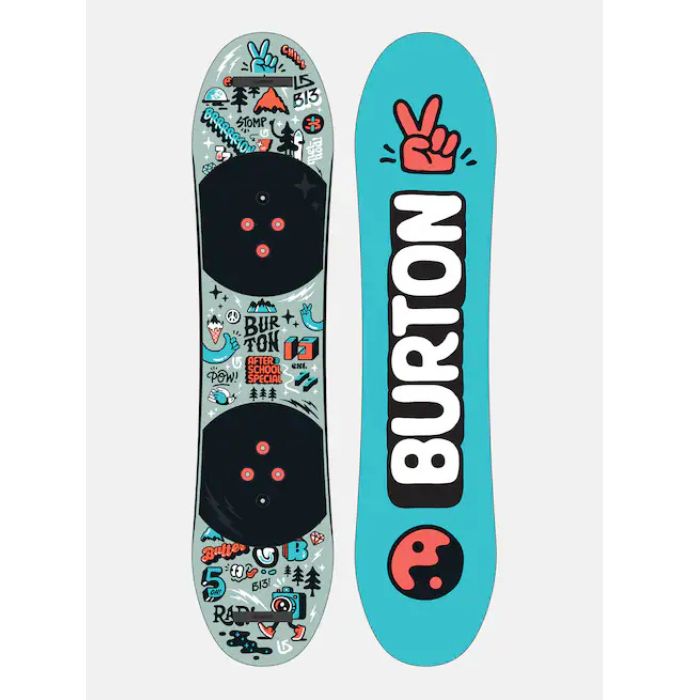 キッズ バートン Burton スノーボードバインセット SNOWBOARDS。AFTER キッズ用ボード＆ビンディングセット。BURTON アフタースクール100 スノーボード