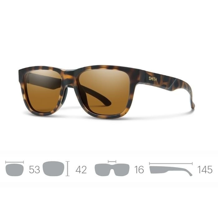 SMITH スミス Lowdown Slim 2 Matte Tort 20439416 CP Polarized Brown
