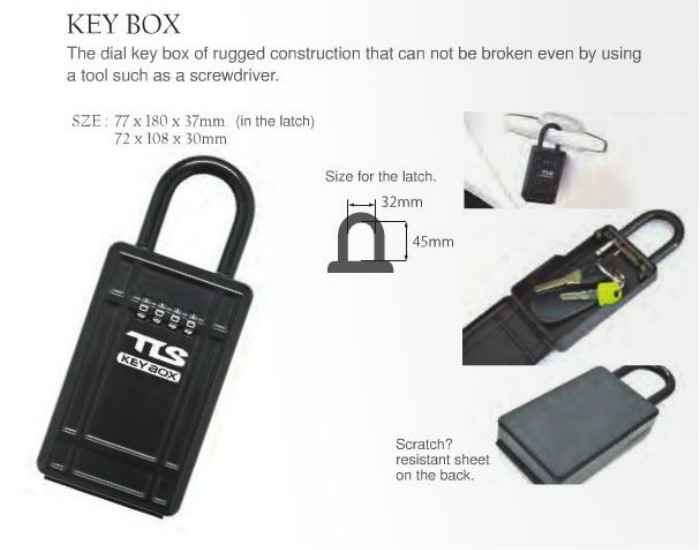 TOOLS ツールス KEY BOX キーボックス ダイヤル式ロック 大容量 頑丈