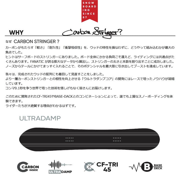 26-27 FANATIC G-ONE 160 フルキャンバー ディレクショナル カーボン