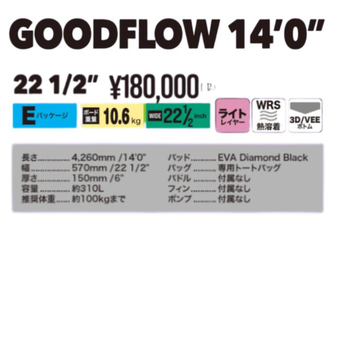 SOUYUSTICK ソウユースティック SPEED menu GOODFLOW 14'0” 幅 22 1/2