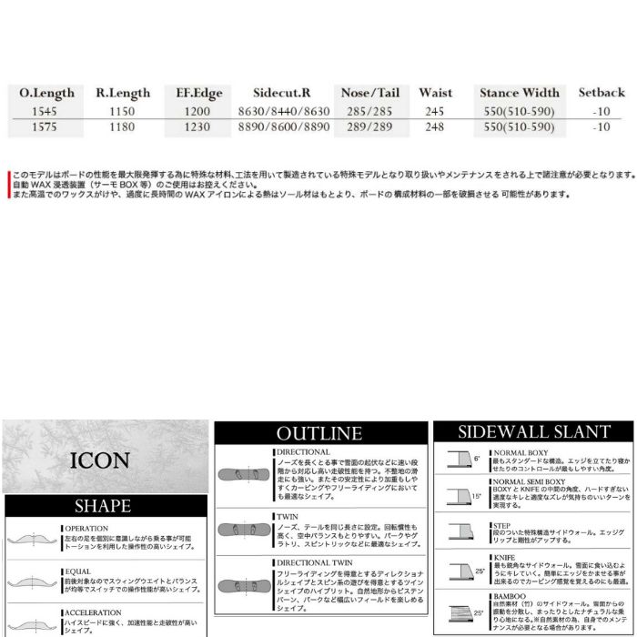 24-25 MOSS SNOWBOARDS モススノーボード ROCK ロック オールラウンド