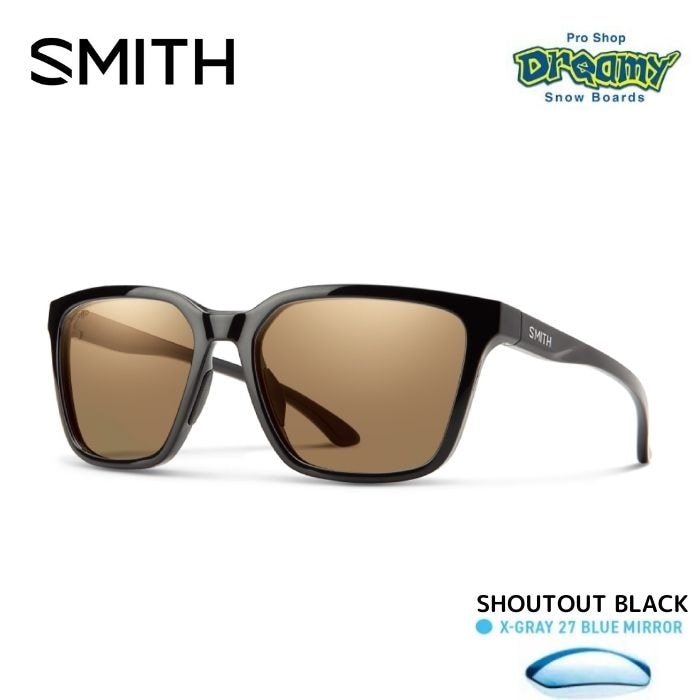 SMITH スミス POLARX Shoutout Black 207700852 X-Gray 27 Blue Mirror