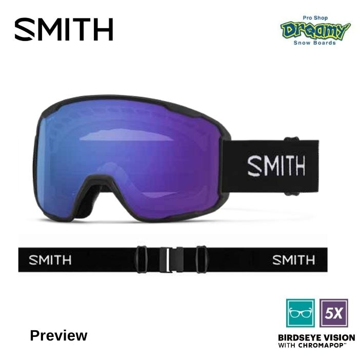 25-26 SMITH スミス PREVIEW 010276060 Black クロマポップレンズ 眼鏡