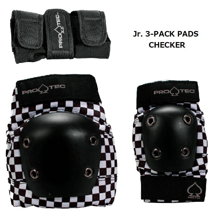 PRO-TEC ץƥå Jr. 3-PACK CHECKER ȥܡ ץƥ ˥ 3å 5-10о ܡ ˡ ѥå ꥹȥ å 