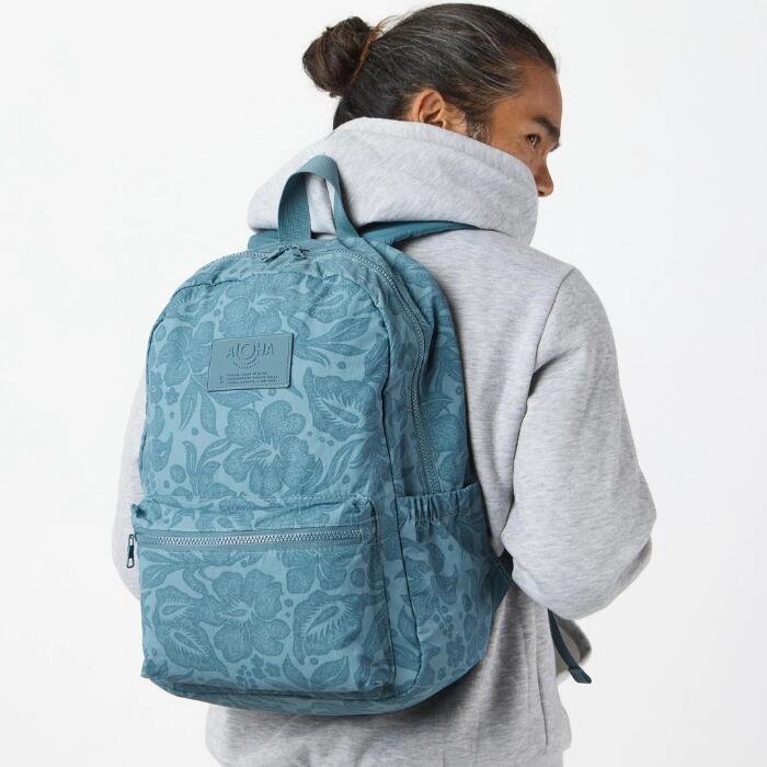 超軽量新品未使用品ハワイALOHAナイロン製バックパック ALOHA アロハ aloha-collection Keep It Light Backpack Breezy Slate