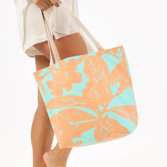 ALOHA COLLECTION アロハコレクション Reversible Tote Lei Garden