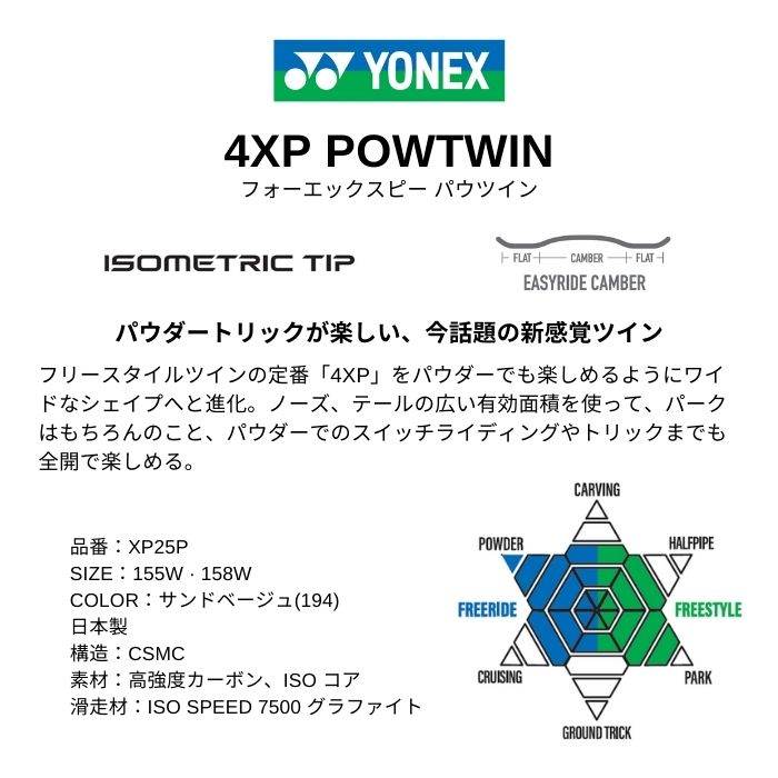 25-26 YONEX ヨネックス 4XP POWTWIN フォーエックスピー パウツイン