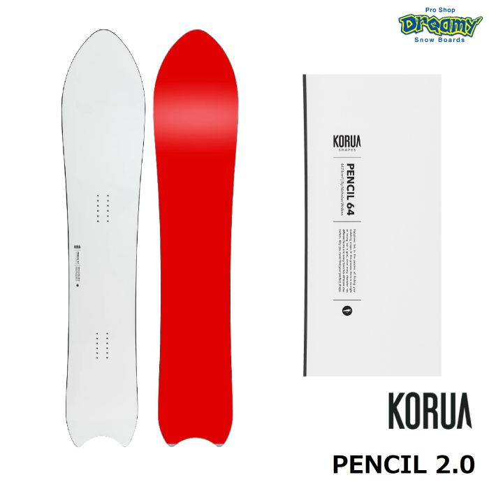 KORUA PENCIL 2.0 138/147/153/159/164 フロートキャンバー パウダー