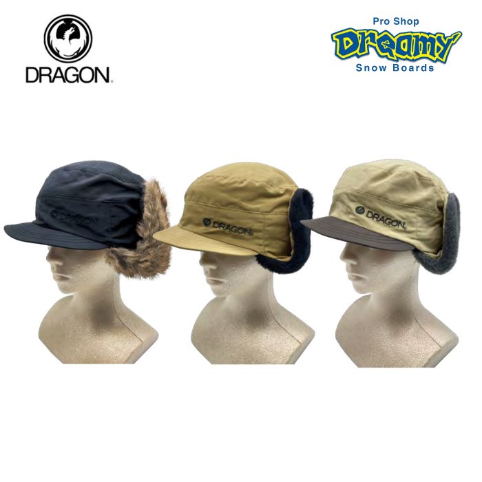 23-24 DRAGON �ɥ饴�� FLAP CAP SAND / BLACK �ե�åץ���å� �������륹�ȥ�åץۥ�����դ� ˹�� ���� ������
