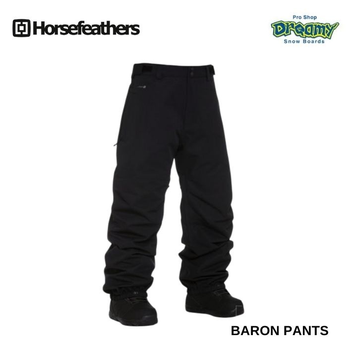 25-26 Horsefeathers ホースフェザーズ BARON PANTS OM324A black