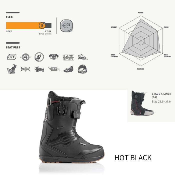26-27 DEELUXE ディーラックス EMPIRE S4ライナー HOT BLACK
