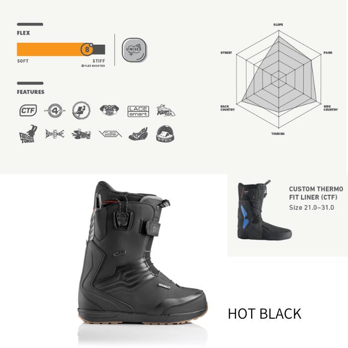26-27 DEELUXE ディーラックス EMPIRE CTFライナー HOT BLACK