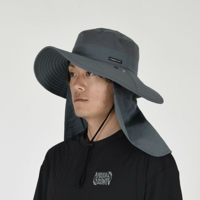 FREEKNOT フリーノット UVフルカバーハット2 Y3217-71 スレートブルー
