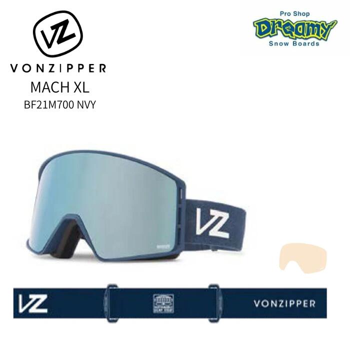 VONZIPPER ボンジッパー メンズ MACH XL BF21M700 NVY スノーゴーグル