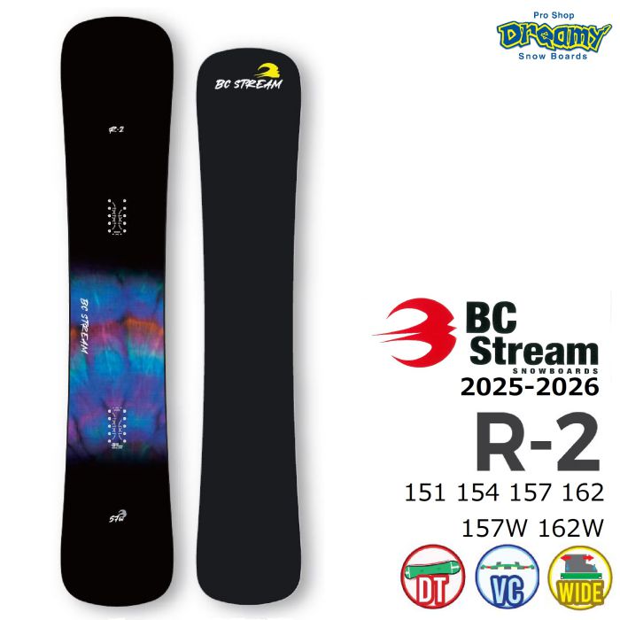 25-26 BC-STREAM R-2 157Wcm 新品未使用 25-26 BC STREAM R-2 ディレクショナルツイン バリアブルキャンバー