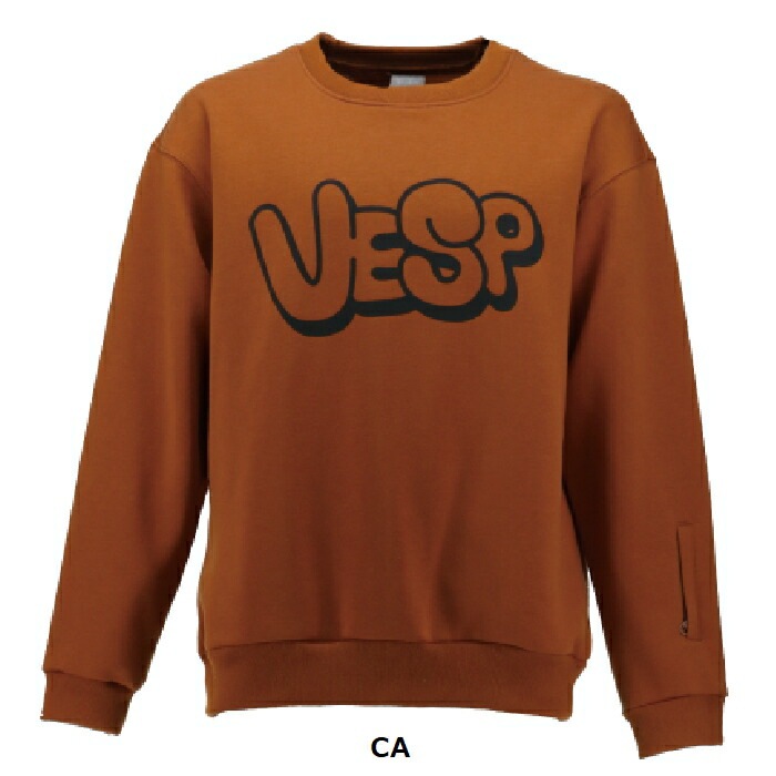 VESP ٥ Hand Totch Logo Crew VPMS1025 å 롼ͥå ݥå  ץ ݥꥳåȥǺ ȥ졼ʡ Ρܡɥ 