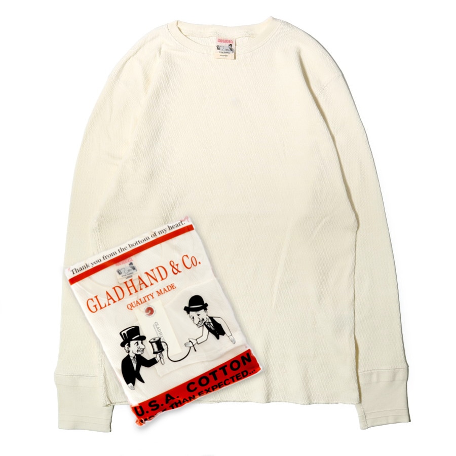 BY GLADHAND バイグラッドハンド　ワッフルカットソー　L BY GLADHAND バイグラッドハンド ワッフルカットソー L GLAD