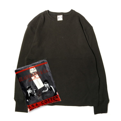 STANDARDWIDE WAFFLE L/S T-SHIRTS_27BKˡGLAD HAND Tġ