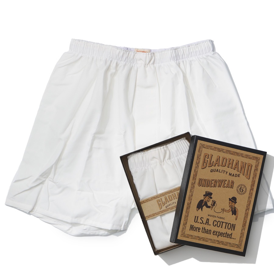 STANDARD BOXER SHORTS WHITE（ボックス入り）／GLAD HAND （パンツ 