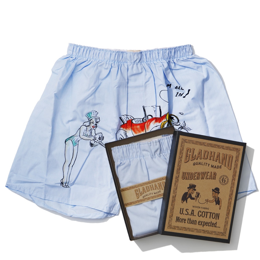 STANDARD BOXER SHORTS PRINT C SAX（ボックス入り）／GLAD HAND