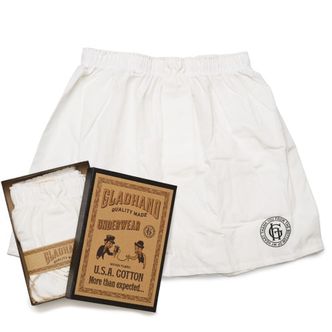 STANDARD BOXER SHORTS "1POINT" WHITEʥܥåˡGLAD HAND ʥѥġ