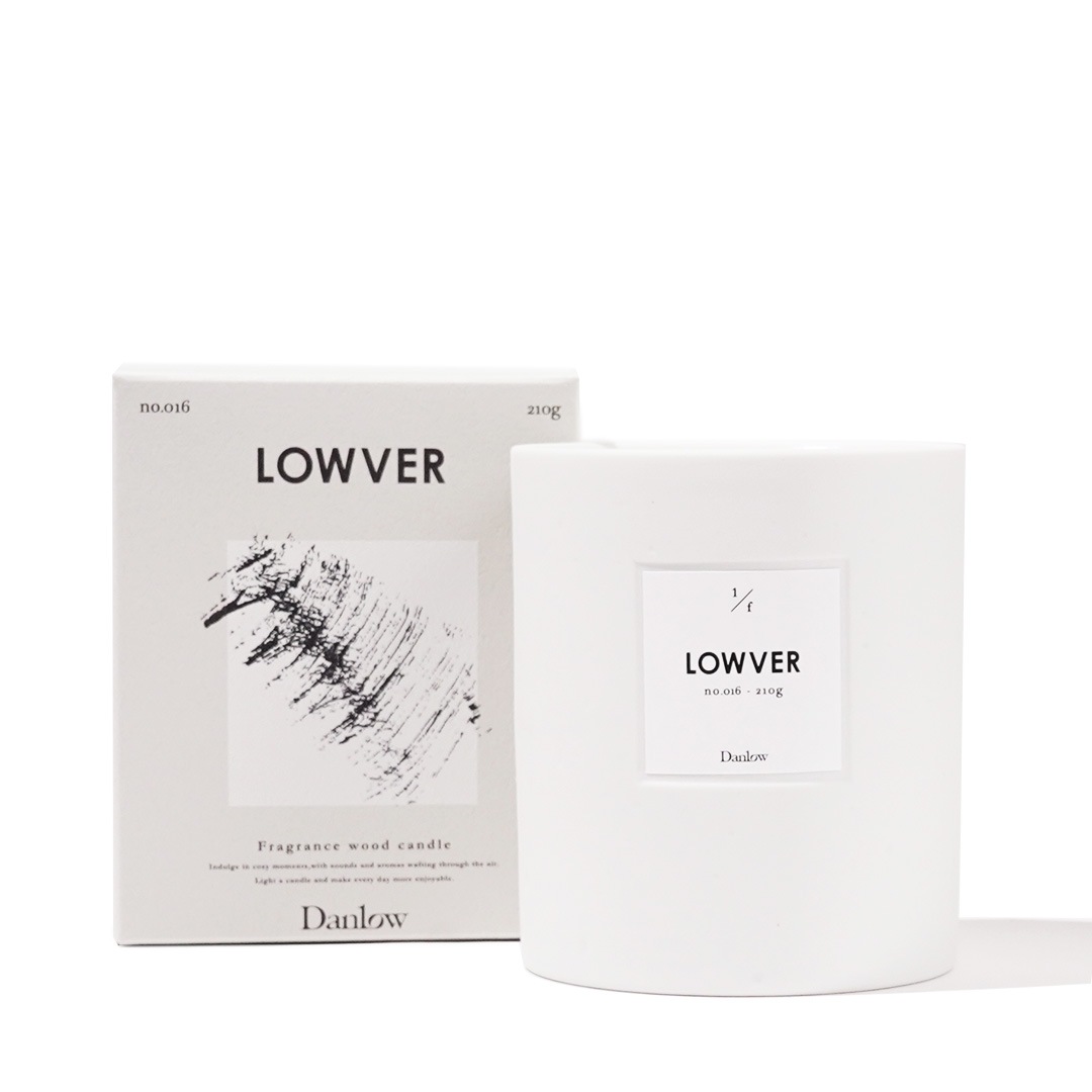 LOWVER フレグランスウッドキャンドル 210g フレグランスウッドキャンドル - LOWVER(ローヴァー) -／Danlow