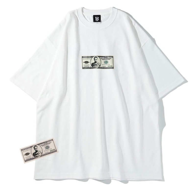 芦澤竜誠モデル マグナムウェイト DOLLER TEE（WH） 9.1オンス／BARBA