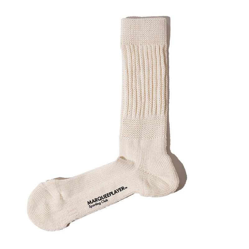 OFF WHITE ロゴ インターシャ リブソックス リブソックス HYBRID RIB SOCKS