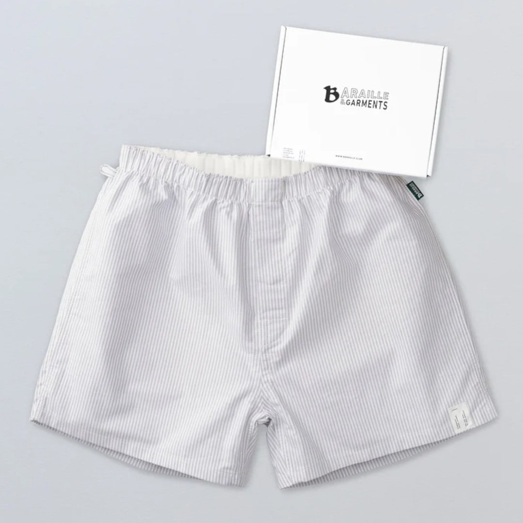 CLUBHAUS The Crew Shorts - White XL 完売品 KILMARNOCK Oxford Shorts（グレーストライプ