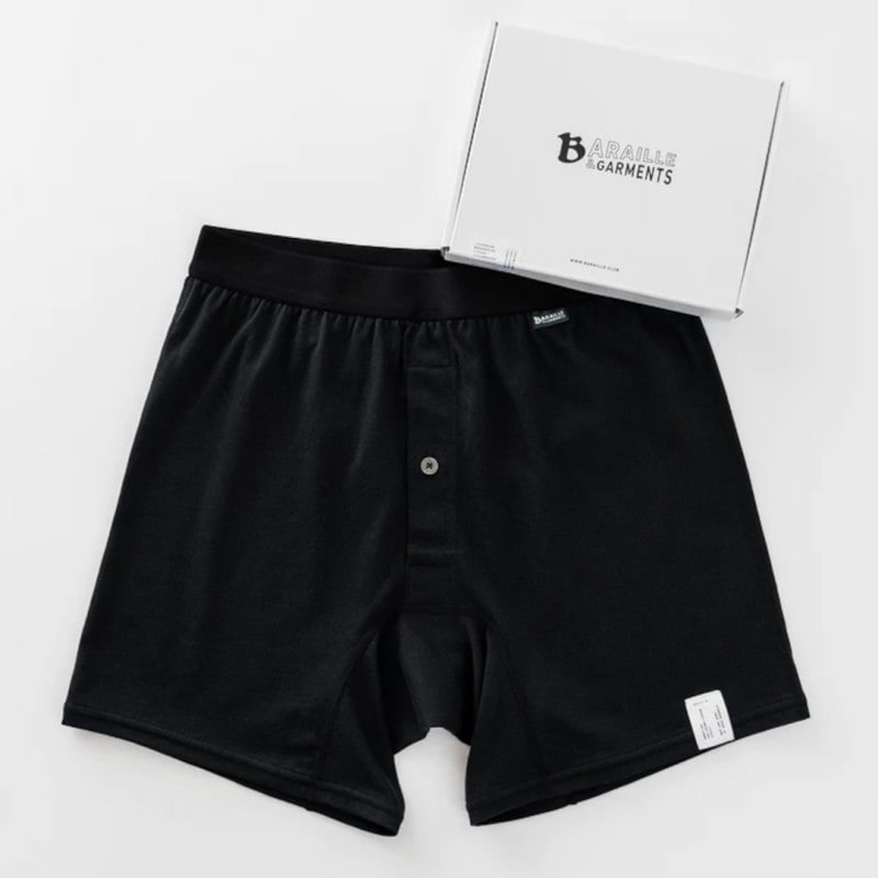 BORDERIES Knit Shorts（ブラック）／BARAILLE&GARMENTS（ニット