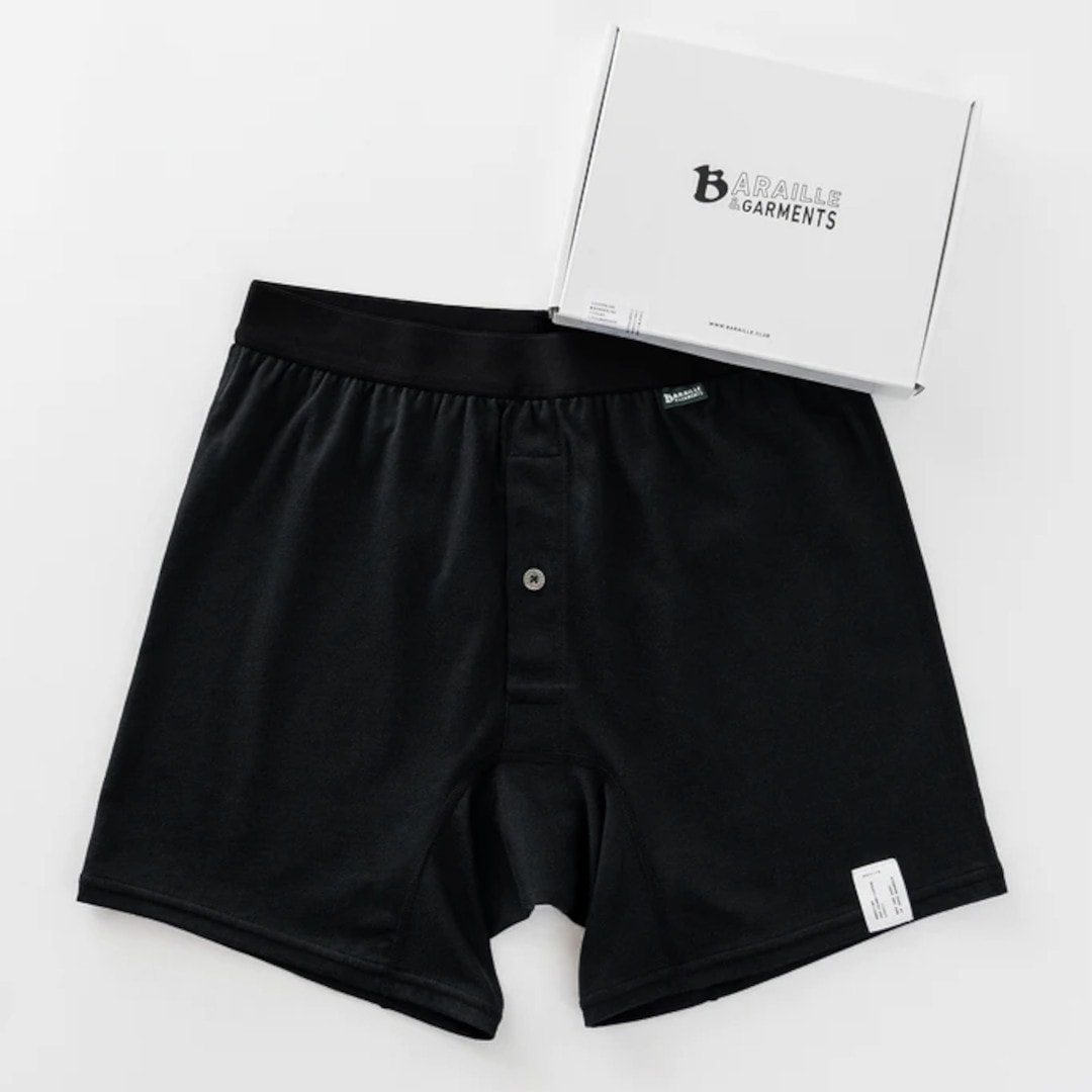 BORDERIES Knit Shorts（ブラック）／BARAILLE&GARMENTS（ニット