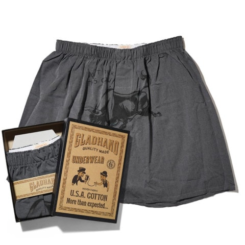 STANDARD BOXER SHORTS PRINT E BLACKʥܥåˡGLAD HAND ʥѥġ