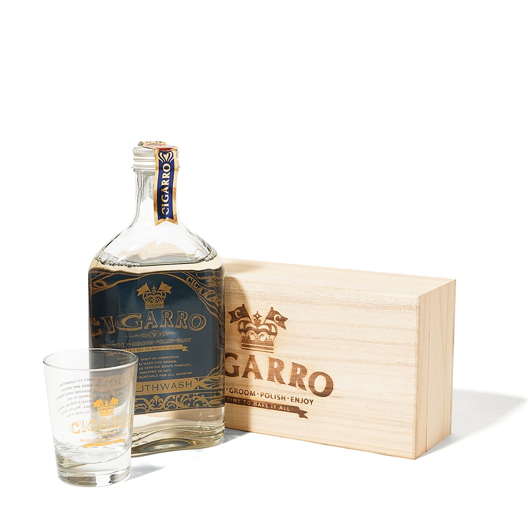 マウスウォッシュ ショットグラス・木箱付_R／CIGARRO（マウス