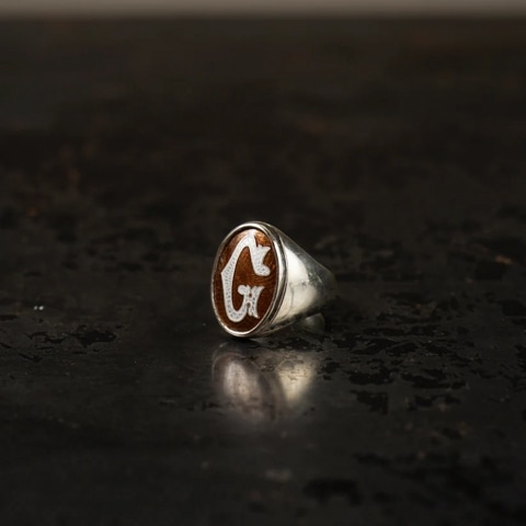 INSIGNIA PINKIE RINGBROWNˡGLAD HANDʻء