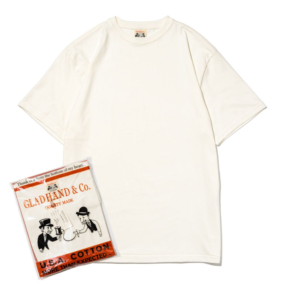 GLAD HAND & Co. Tシャツ USAコットン　完売品 STANDARD T-SHIRTS_01（WH）／GLAD HAND （Tシャツ） | カテゴリ