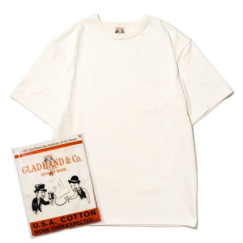 HEAVY WEIGHT BINDER NECK POCKET T-SHIRTS_32WHˡGLAD HAND Tġ