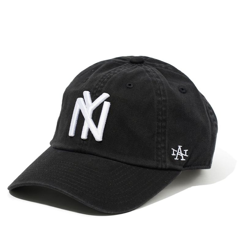 美品 AMERICAN NEEDLE ニューヨーク・ブラックヤンキース キャップ NY BLACK YANKEES - BALL PARK（BLACK）／AMERICAN NEEDLE （キャップ