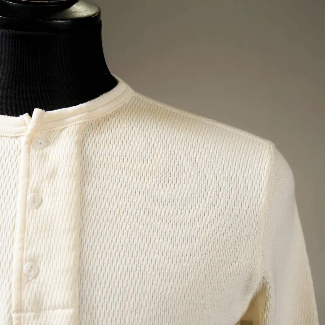 VINTAGE FINISH WAFFLE HENRY L/S T-SHIRTS_11��WH�ˡ�GLAD HAND ��T����ġ�