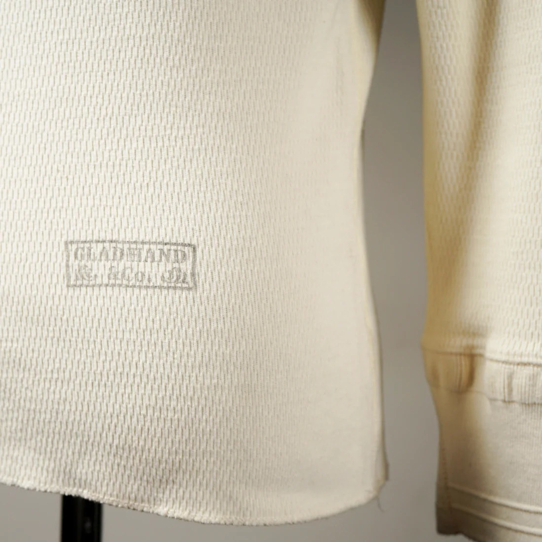 VINTAGE FINISH WAFFLE HENRY L/S T-SHIRTS_11��WH�ˡ�GLAD HAND ��T����ġ�