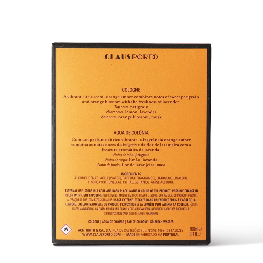 EAU DE COLOGNE ORANGE AMBER 100ml／CLAUS PORTO（香水） | カテゴリ