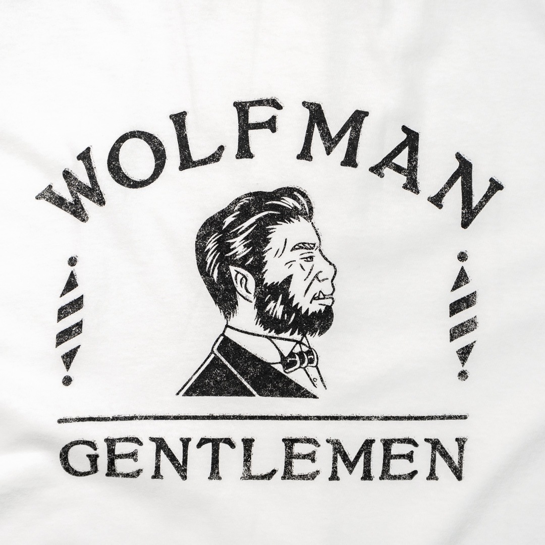 WOLFMAN GENTLEMEN TEE_WHWOLFMANTġ
