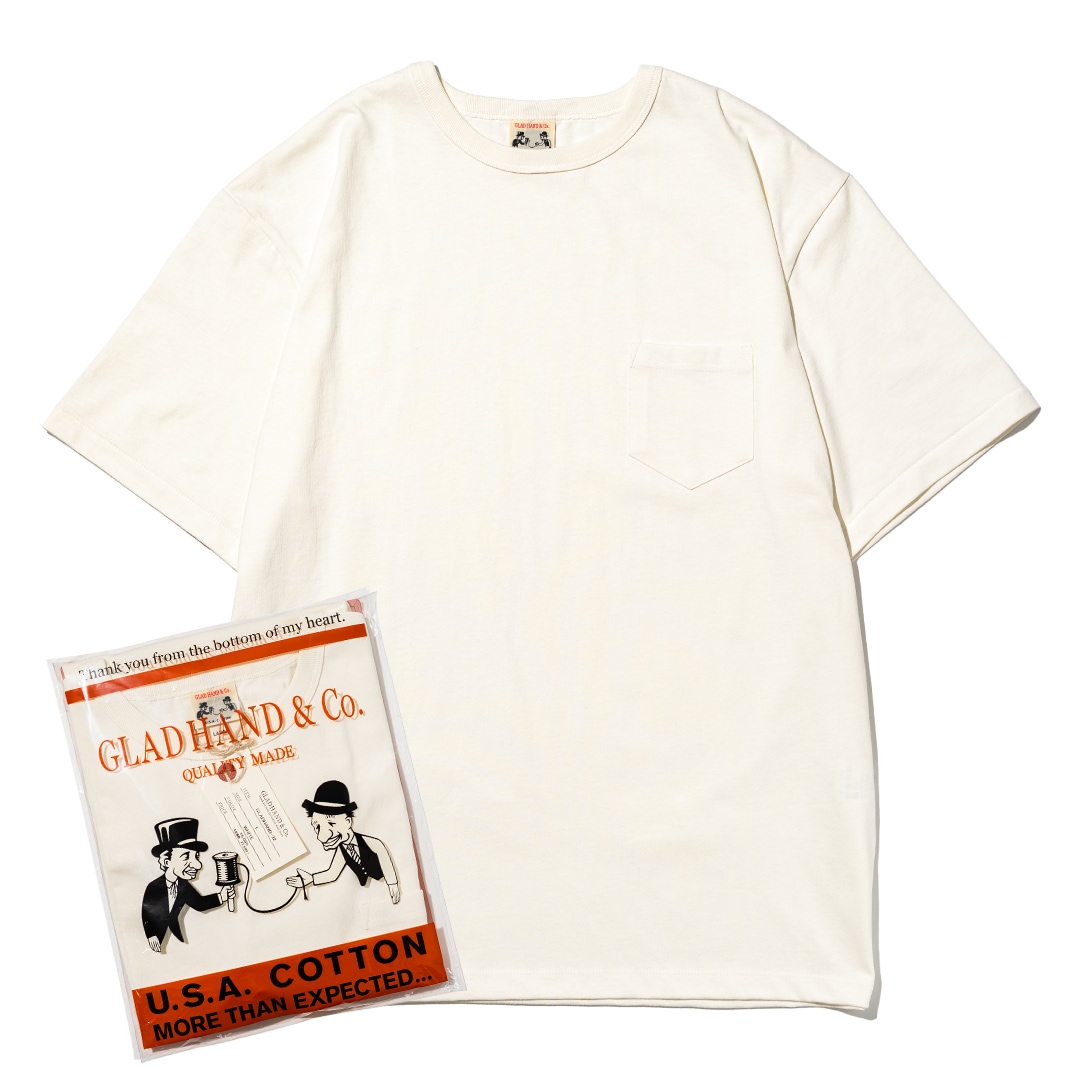 HEAVY WEIGHT BINDER NECK POCKET T-SHIRTS_32WHˡGLAD HAND Tġ