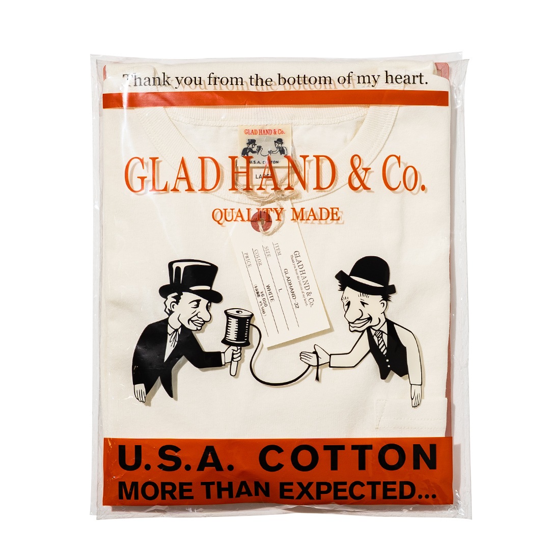 HEAVY WEIGHT BINDER NECK POCKET T-SHIRTS_32WHˡGLAD HAND Tġ