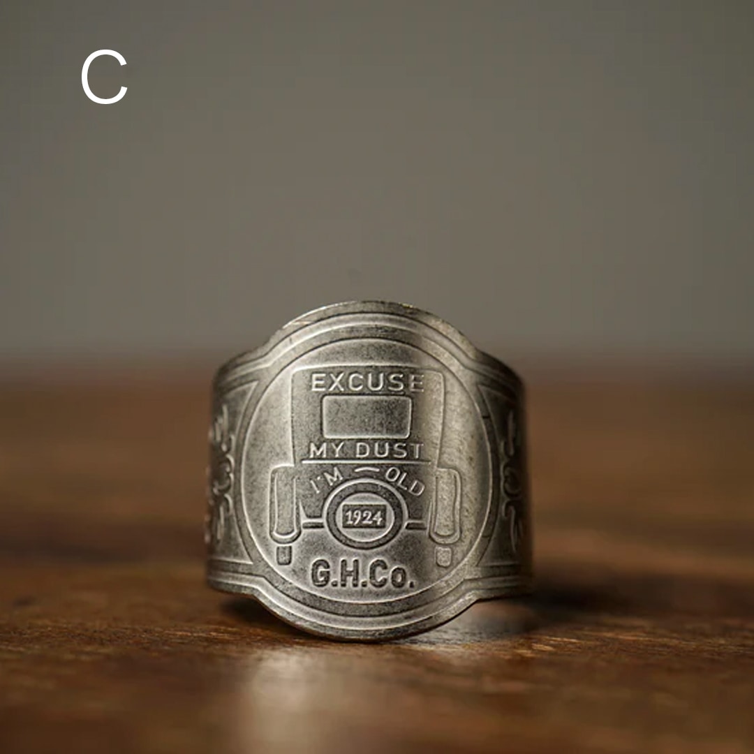 CIGAR TAG RING SILVER��GLAD HAND�ʥ�󥰡�