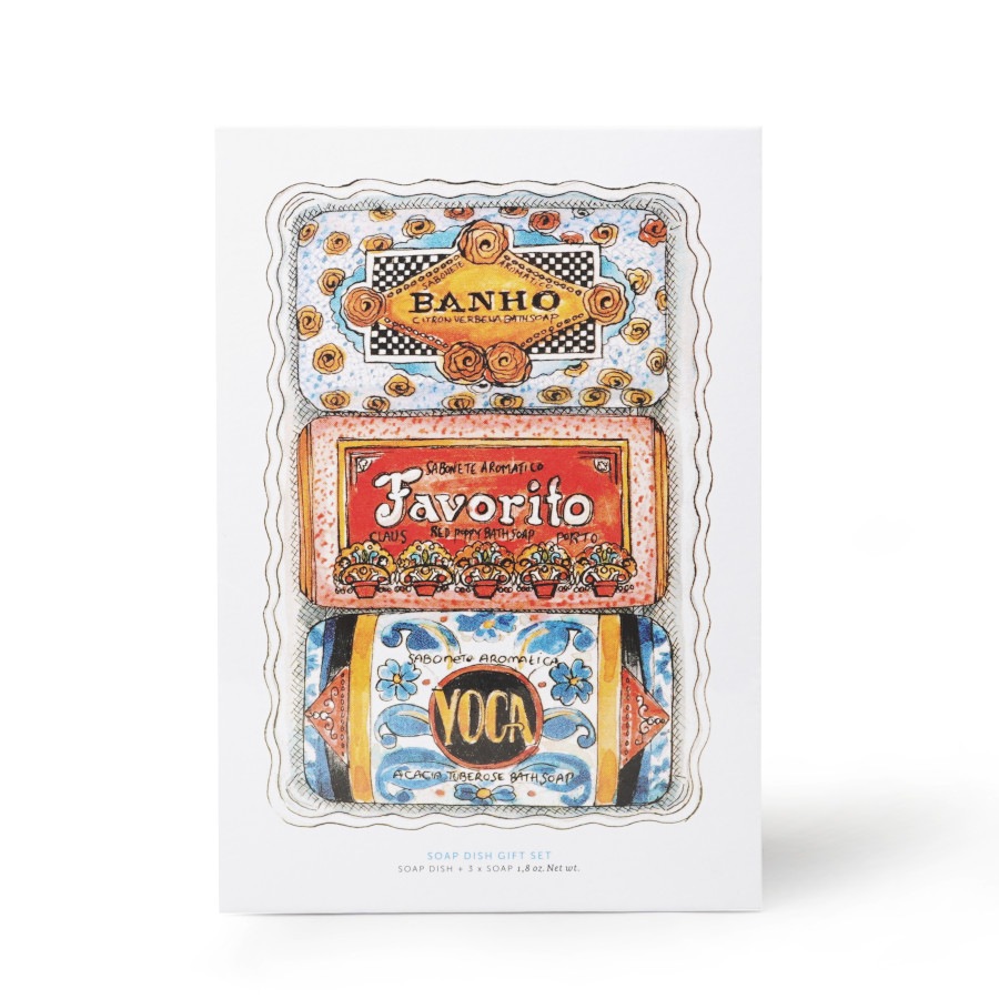 GIFT SET 3��50g��SOAP HOLDER�դ��ˡ�CLAUS PORTO�ʥ��եȥ��åȡ�