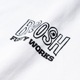 BROSH ��FUSTY WORKS S/S TEE FACE LOGO_WH��BROSH ��T����ġ�
