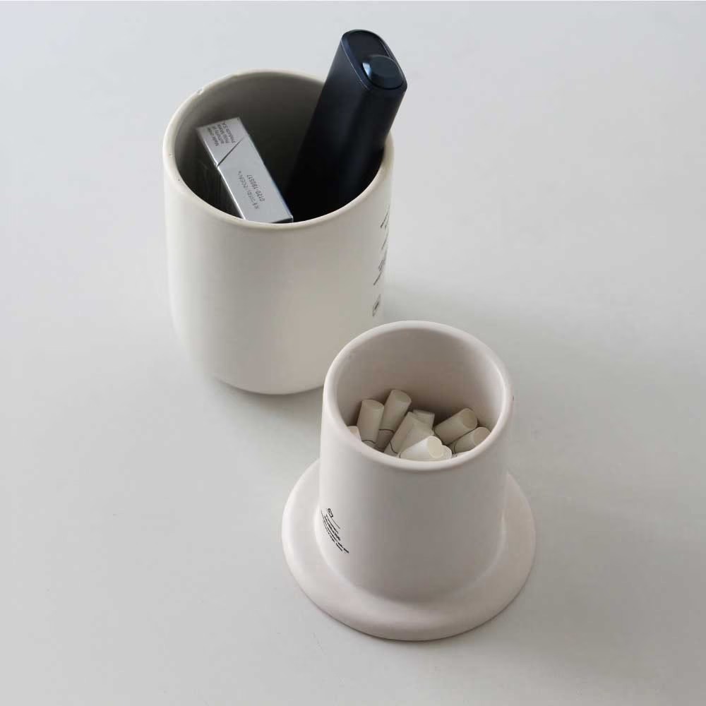 ANAheim PORCELAIN ASH-POT "Ivory"��DETAIL INC.���Żҥ��Х��ѳ�����