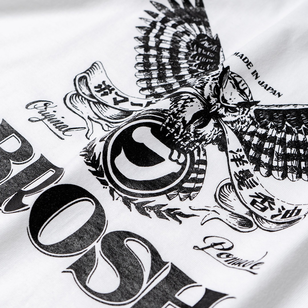BROSH FUSTY WORKS S/S TEE OWL LOGO_WHBROSH Tġ