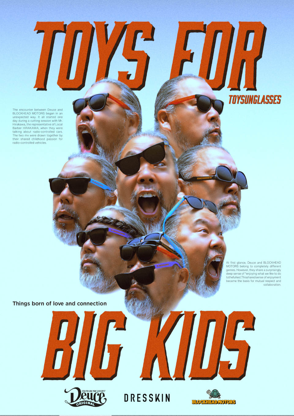 DRESSKIN���� Deuce �� BLOCKHEAD MOTORS �ȥ� ���󥰥饹�ʥ֥롼�ˡ�Deuce�ʥ��󥰥饹��